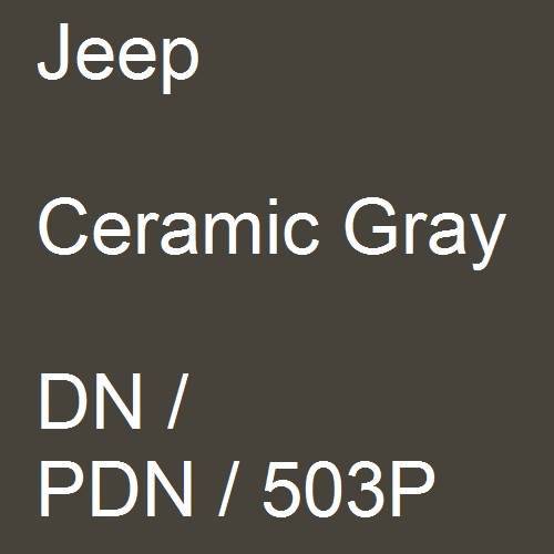 Jeep, Ceramic Gray, DN / PDN / 503P.